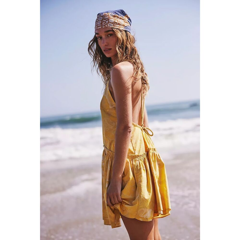 Free People 100% Cotton Deserted Island Mini Dress Size XS NWT!!
